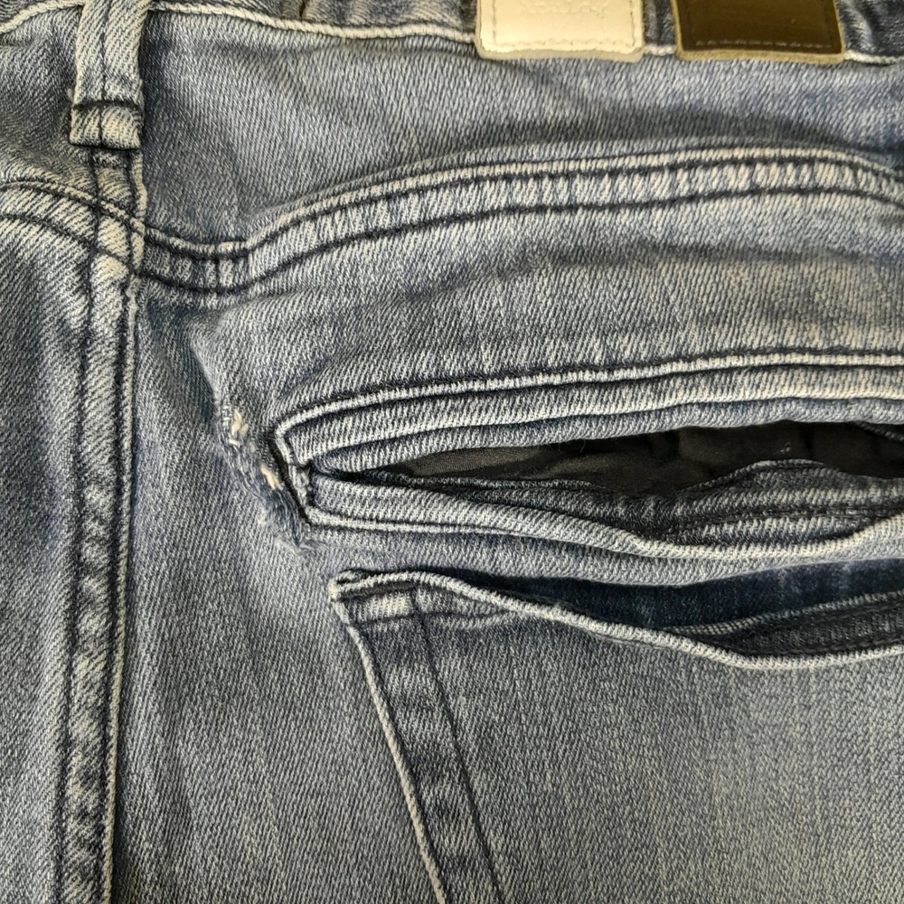 Analog Dylan Rieder Jeans Mens 32 Blue Wheel Wash Signature Fit Denim Pants - Picture 5 of 9